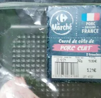 Carré côte porc cuit