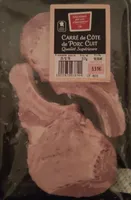 Carré de côte de porc cuit