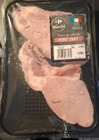 Carré de côte de porc cuit