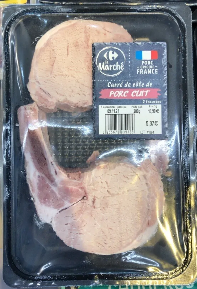 Carré de Cote de Porc Cuit
