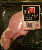 Carré de côte de porc cuit