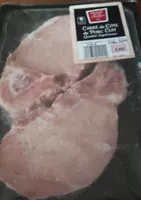 Carré de côté de porc cuit