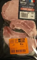 Carré de côte de porc cuit
