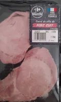 Carré de côté de porc cuit