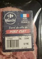 Carré de côte de Porc cuit
