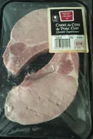 Carré de côte de porc cuit