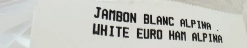 Jambon blanc
