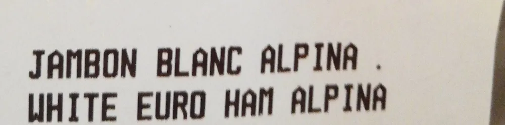Jambon blancs