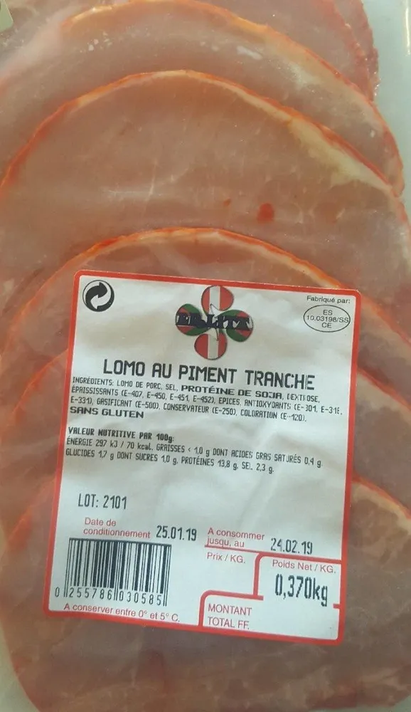 Lomo au piment tranché