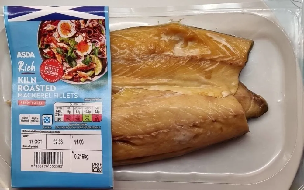 Mackeral fillets roasted