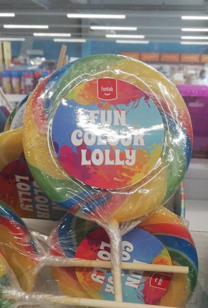 Arc en ciel lolly swirl