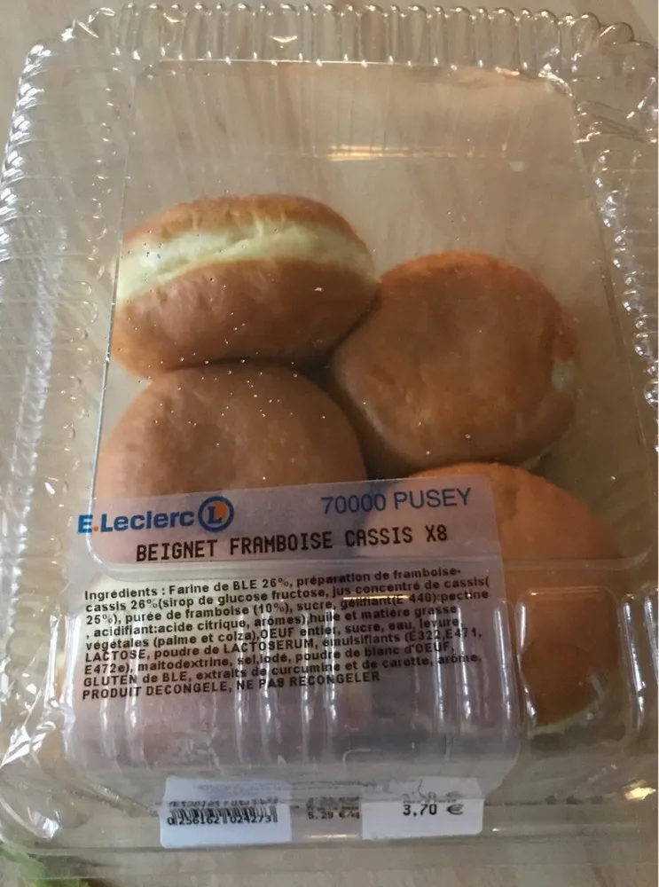 Beignet framboise cassis