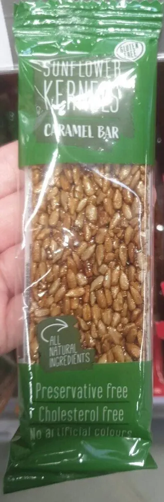 Sunflower kernels caramel bar
