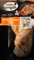 Filets de poulet rotis