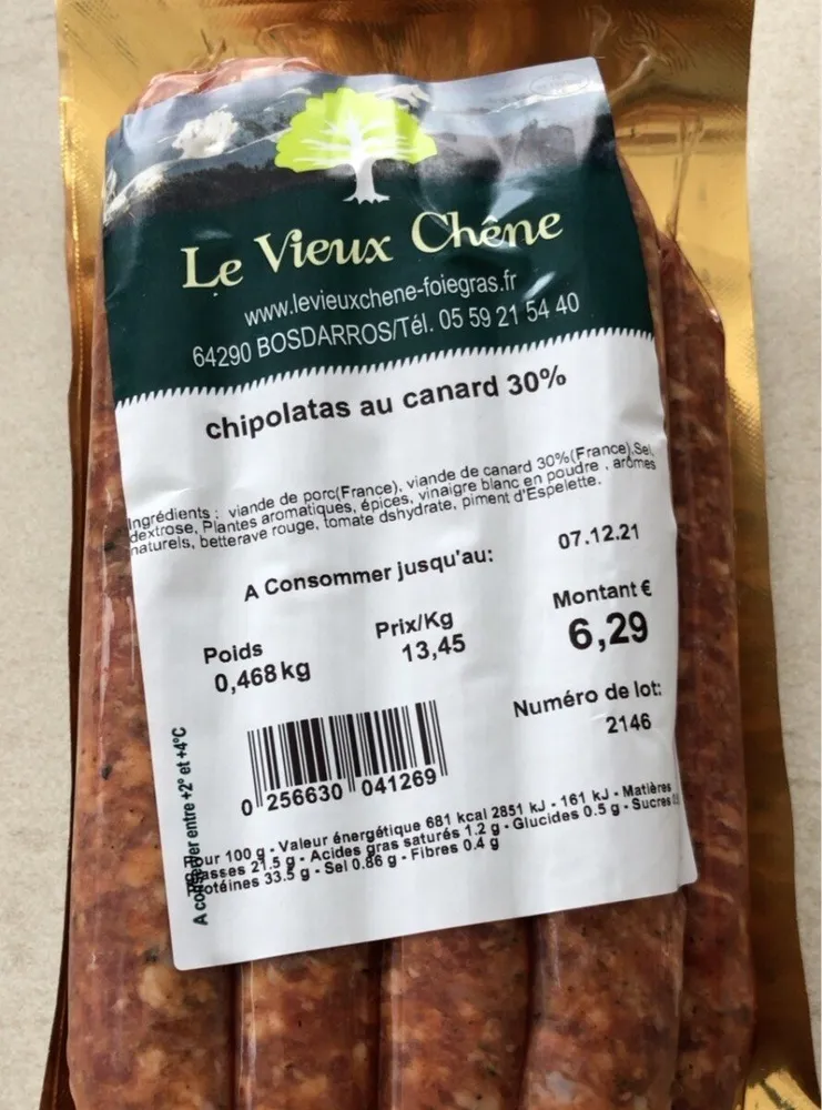 Chipolatas au canard