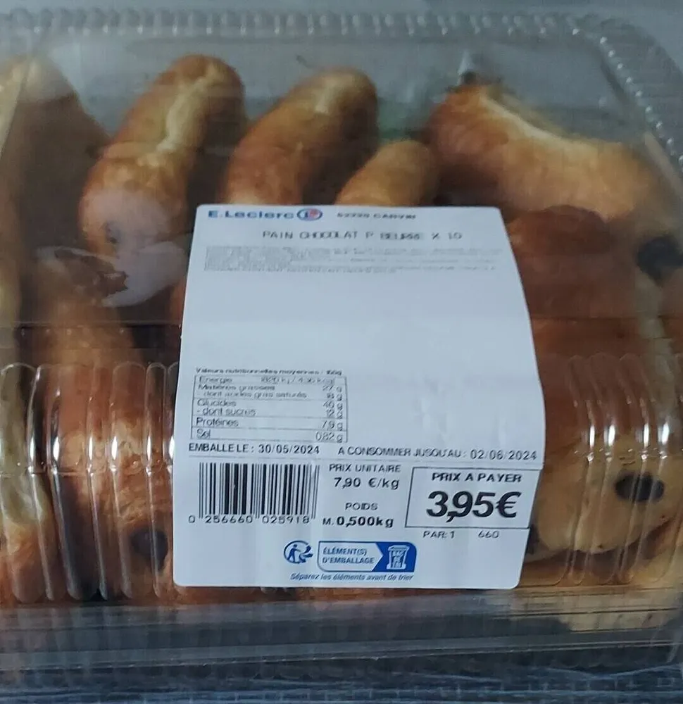 Petits pains au chocolat leclerc