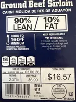 Ground Beef Sirloin