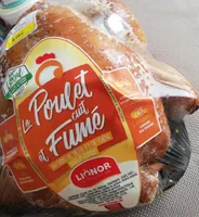 Le poulet cuit et fumé