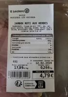 Jambon roti aux herbes