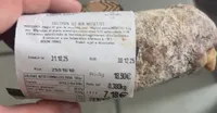 Saucisson sec aux noisettes