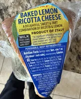 Baked Lemon Ricotta Cheese