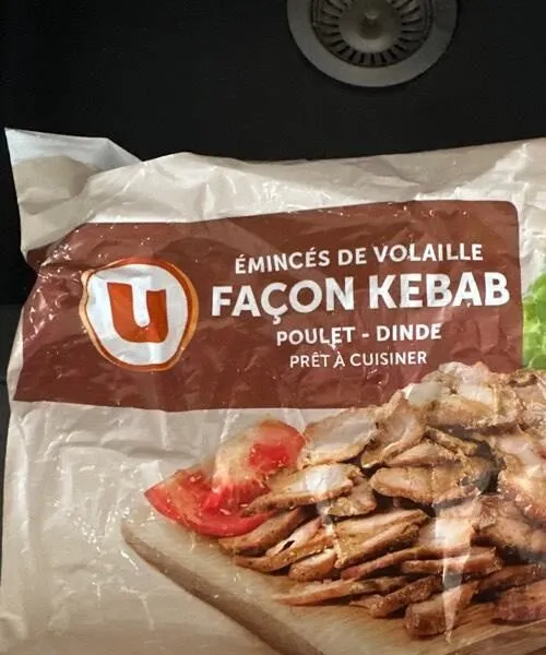 Émincé de volaille façon kebab
