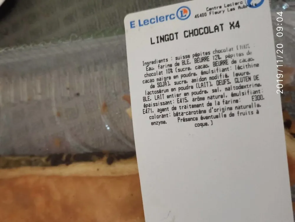 Lingot chocolat