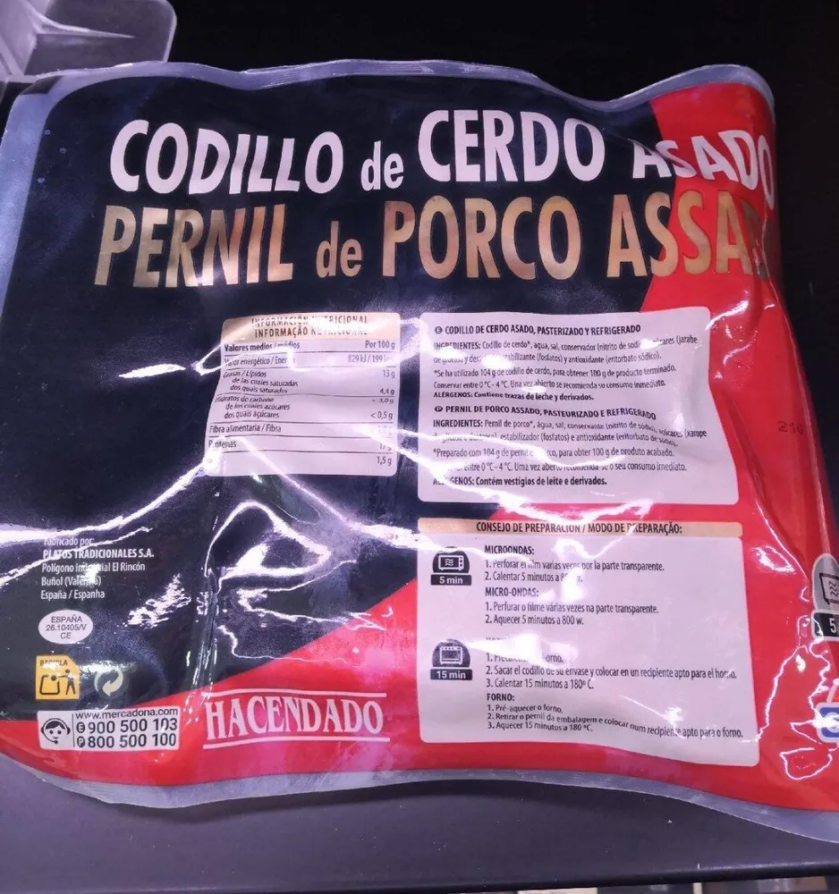 Codillo de cerdo asado