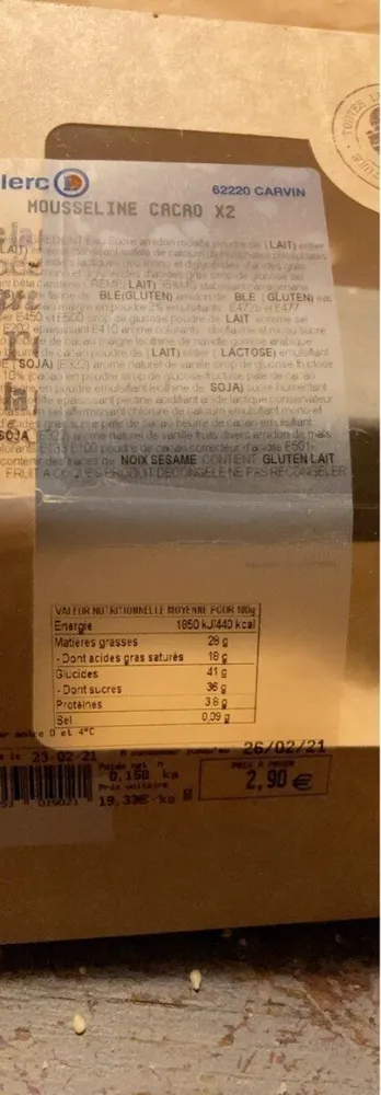 Mousseline cacao