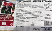 Fischnacka saumon epinard