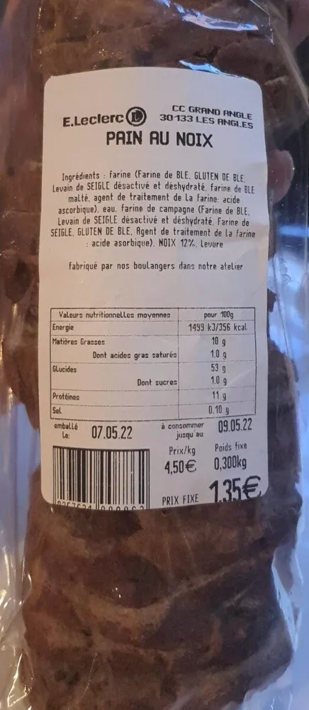 Pain au noix