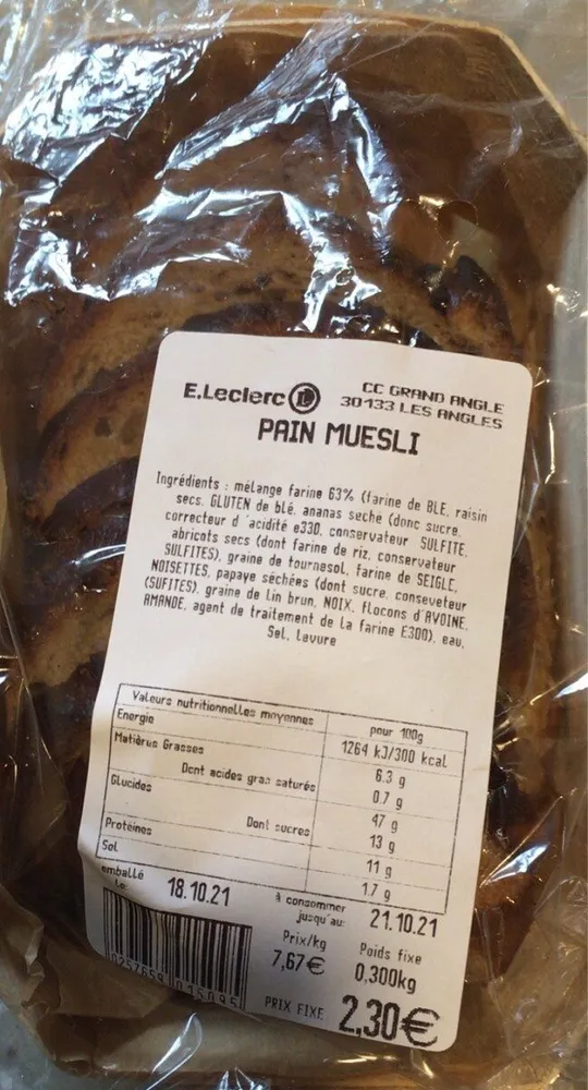 Pain muesli