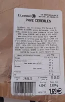 Pavé céréales.  E.Leclerc