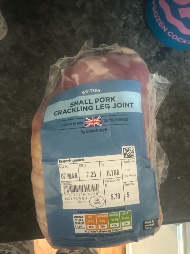 Pork Crackling Leg Joint