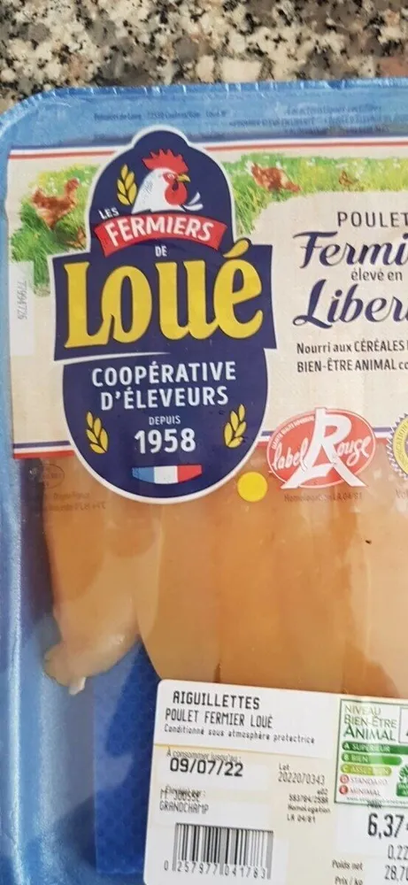Aiguillettes poulet fermier