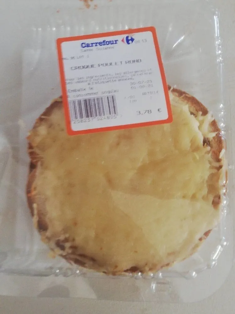 Croque poulet rond