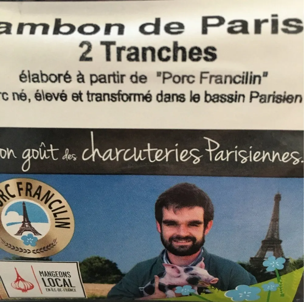 Jambon de paris deux tranches