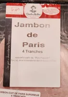 Jambon de paris - 4 tranches