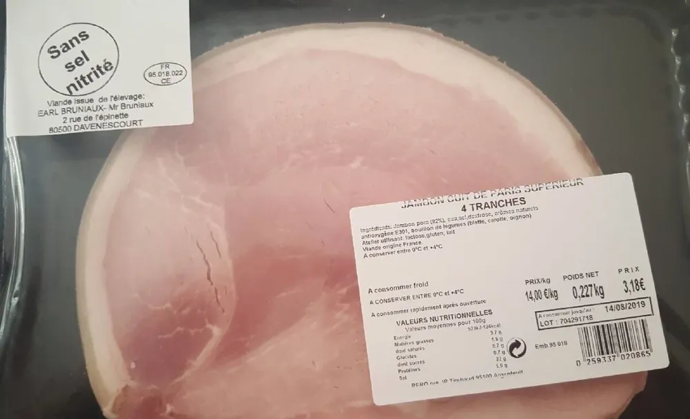 Jambon cuit de Paris superieur