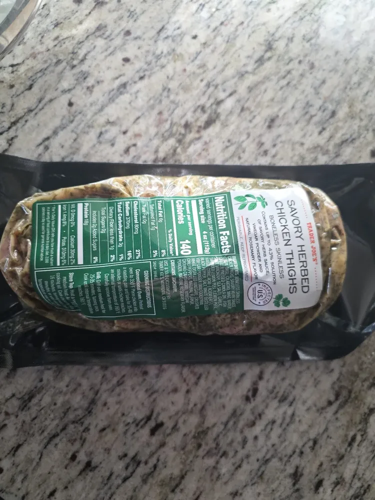 Savory herbed chicken thighs
