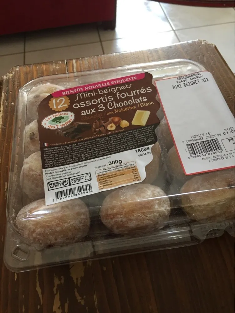 Mini beignets aux 3 chocolats
