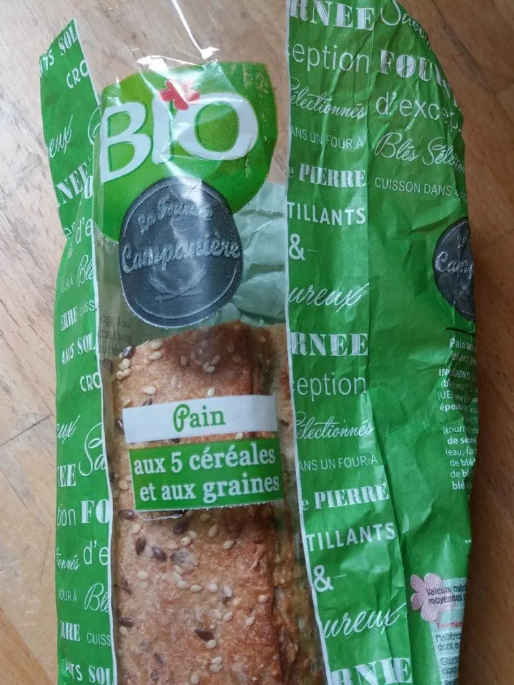 Pain aux 5 céréales et aux graines bio
