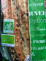 Pain cereales et graine bio tranche