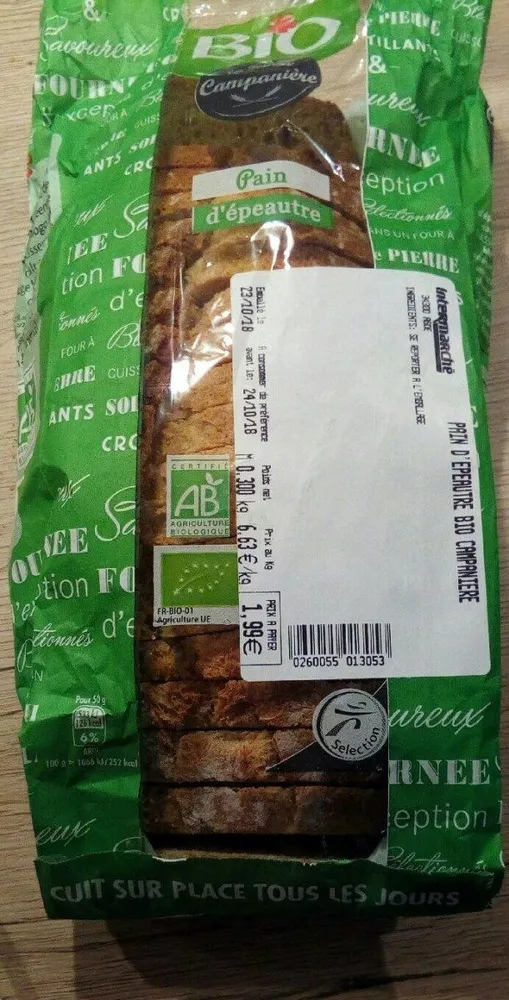 Pain épeautre bio
