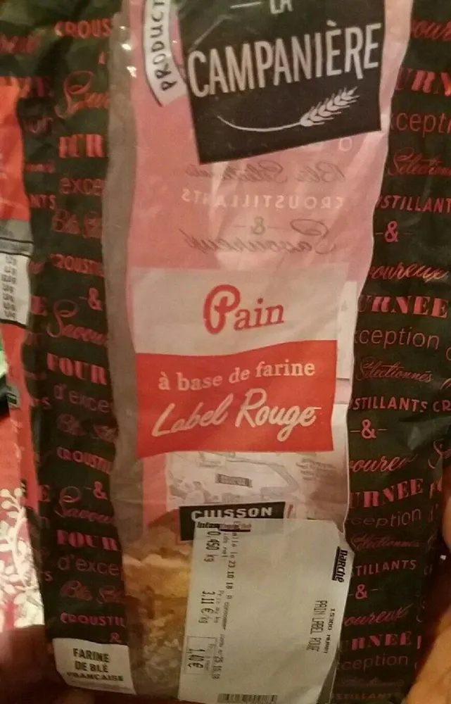 Pain label rouge
