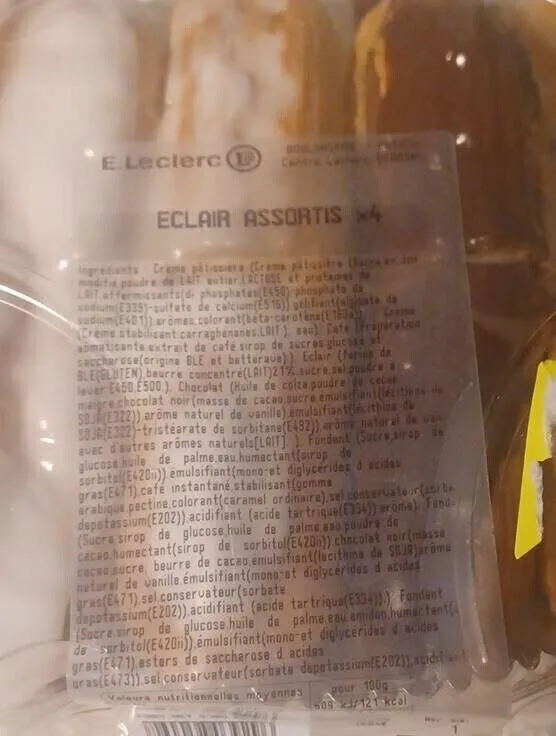 Éclairs assortis