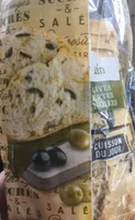 pain aux olives vertes et blanches