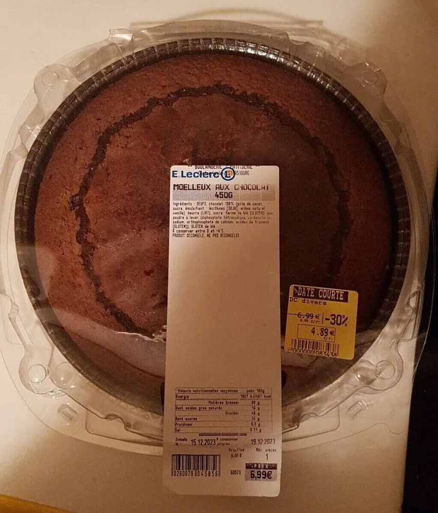Moelleux au chocolat