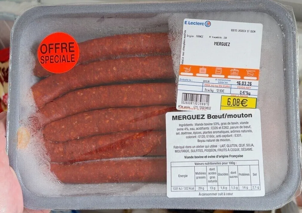 merguez boeuf mouton