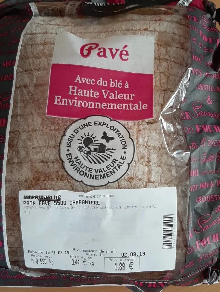 Pain pavé
